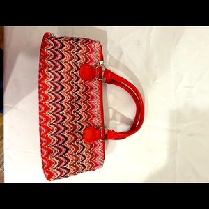 Beaded wine purse, 14”x4”, holds bottle of wine + incidentals, new w/o tags